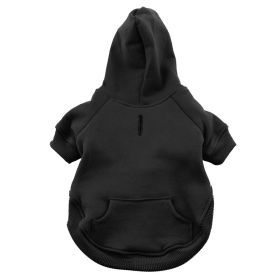 Flex-Fit Dog Hoodie (Color: Black, size: X-Small)