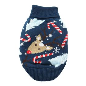 Combed Cotton Ugly Reindeer Holiday Dog Sweater (size: 2X-Large)